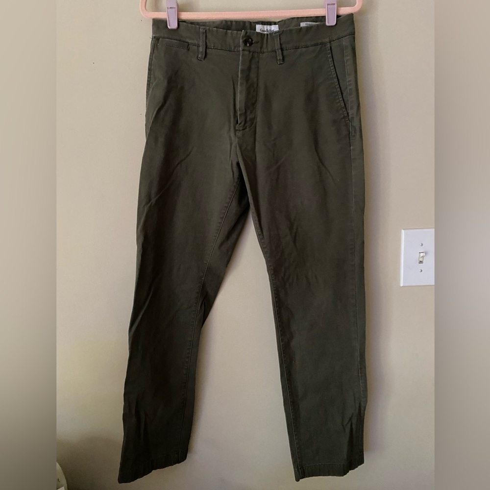 Goodfellow Henne Olive Green Men's Chino Pants 32x30